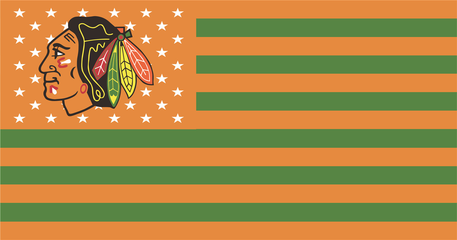 Chicago Blackhawks Flags DIY iron on transfer (heat transfer)